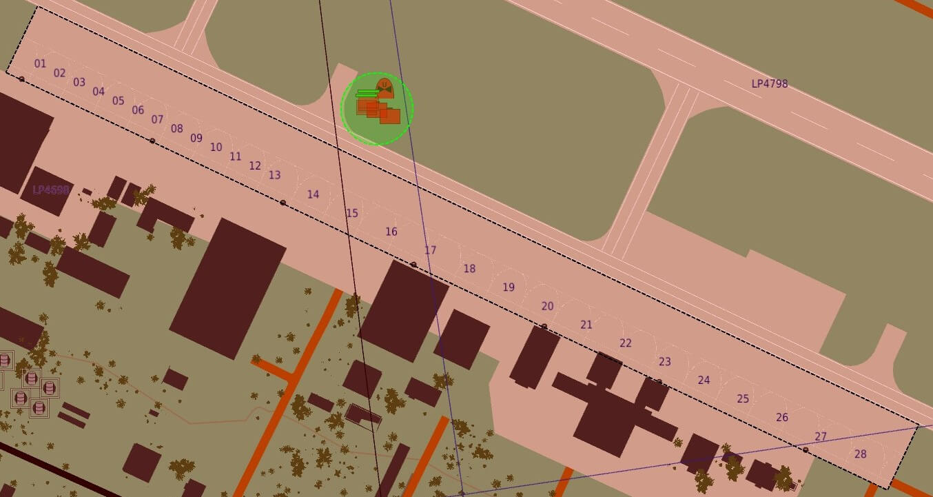 apron area